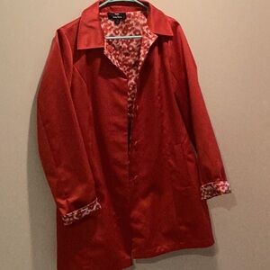 Xs Dennis Basso red reversible jacket